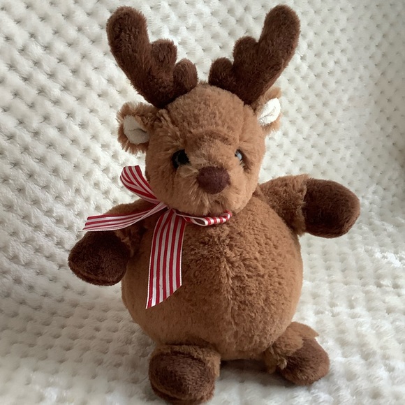 The Bearington Collection Plush Doeball Reindeer Sprout Stuffed Animal Toy - Picture 2 of 10